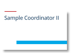 Sample Coordinator II