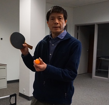Ping pong madness champion Yong Lin